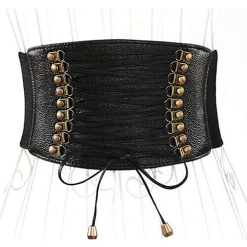 Wide Waist Belt Women Fashion Elastic Tassel Wide Belt Dress Ultra Super Strap Tied Corse Wide Belt Cummerbund Girdle