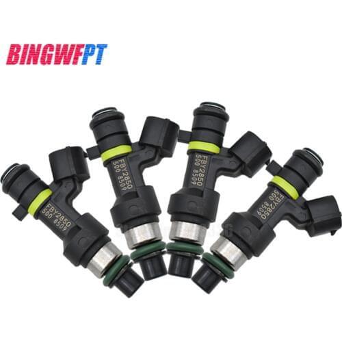 New Origina 4ps Fuel Injectors FOR Qashqai Sentra J10 Tiida SC11X Cube C11X QR20DE 2.0L MR18DE 1.8L FBY1010 16600-EN200 FBY2850