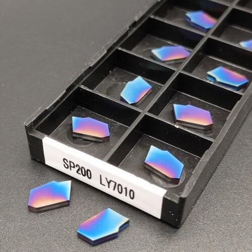 High quality SP200 LY7010 2.0mm nano blue blade lathe turning tool for CNC carbide turning tool grooving blade