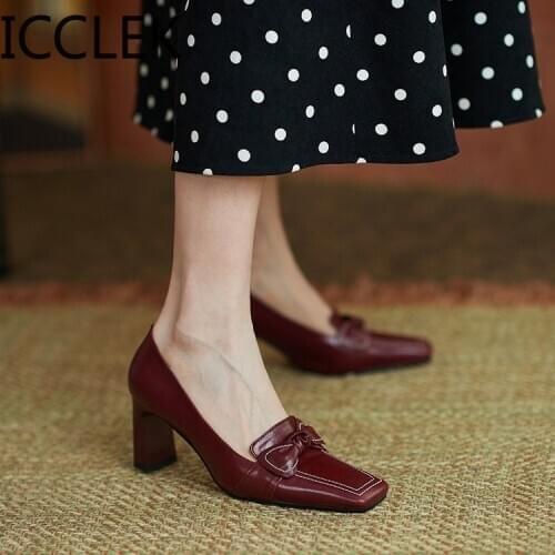 Brand New Square Toe Slingback Shoes Women Square Heel Shoes Woman Pumps Strange Heel Female Shoes for Party Dress Mules