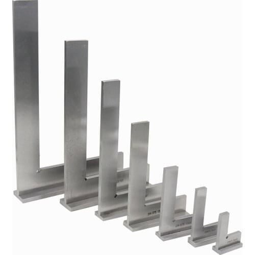 1 Pcs Machinist Square 90 degree Right Angle Engineer Set with Seat Precision Ground Steel Hardened Angle Ruler