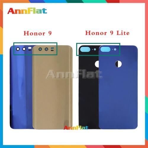 10Pcs/lot For Huawei honor 9 Lite / Honor 9 STF-L09 L29 AL10 TL10 Back Housing Battery Cover Door Rear Cover Glass with Adhesive