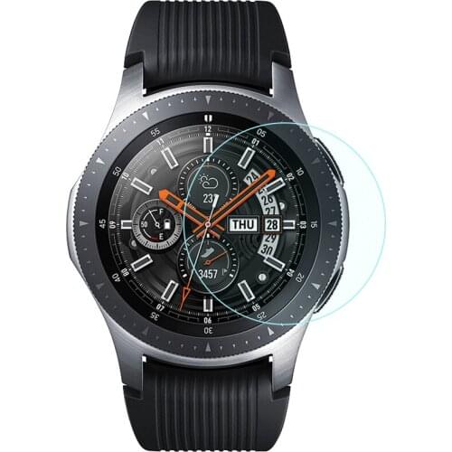 2pcs Smartwatch Tempered Glass Protective Film Cover Full Screen Protector Sleeve Accessories for Samsung Galaxy Watch 4 Classic