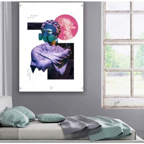 Abstract TOXIC Painting Wall art paints retro Quadro posters and prints living room home decor