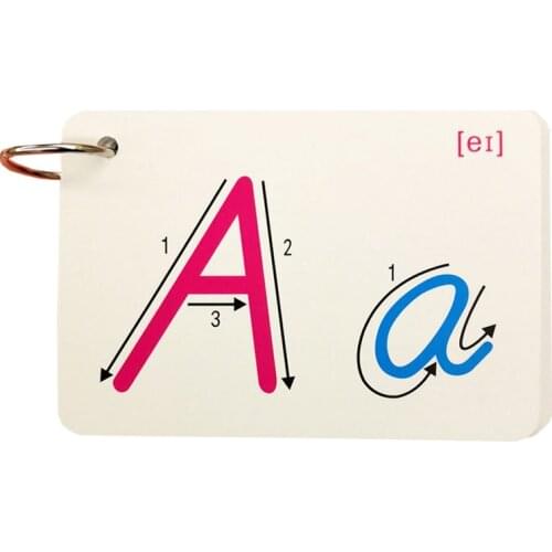 26pcs Alphabet Montessori Kids Toys Letter Writing Cards Educational Toys For Children kindergarten Teaching AIDs Baby Book