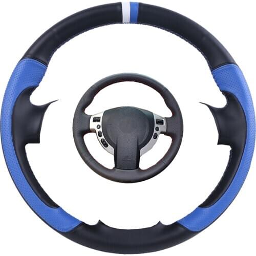 Car Steering Wheel Cover Fiber leather for Nissan QASHQAI X-Trail Nissan NV200 Rogue/Custom Steering-Wheel Braid