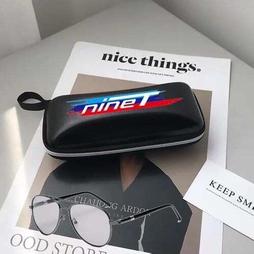 Black leather women man glasses Case sunglasses Case Box for BMW Motorrad R Nine T Pure Nine-T motorcycle accessories