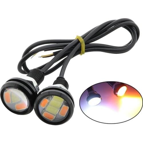3000K~6500K Daytime Running Light Universal 4pcs 5730 Amber/White Backup