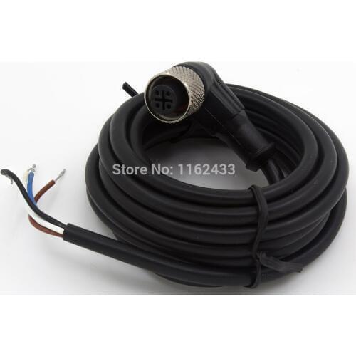 FSC12-FB-4 M12 2m PVC cable sensor connector 4 pins bend female head for M12 NPN PNP NO+NC proximity sensor switch