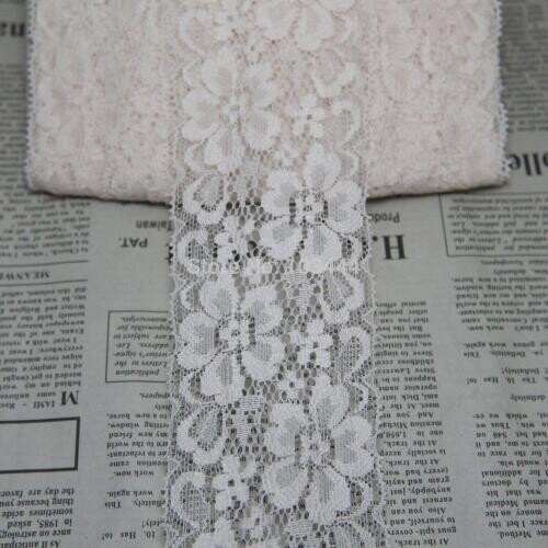 Clearance 70 yards 65mm width Elastic Stretch Lace trim sewing/garment/clothes/Apparel accessories C99