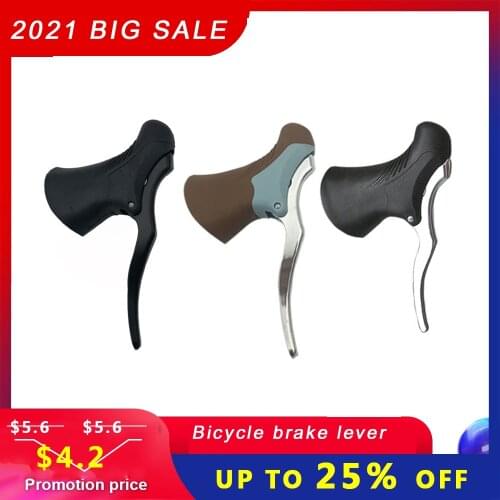 Lightweight Aluminum Bicycle Brake Handle Bike Mountain Bike Cycling Brake Levers Front & Rear Brake Levers Drop Handlebar Set