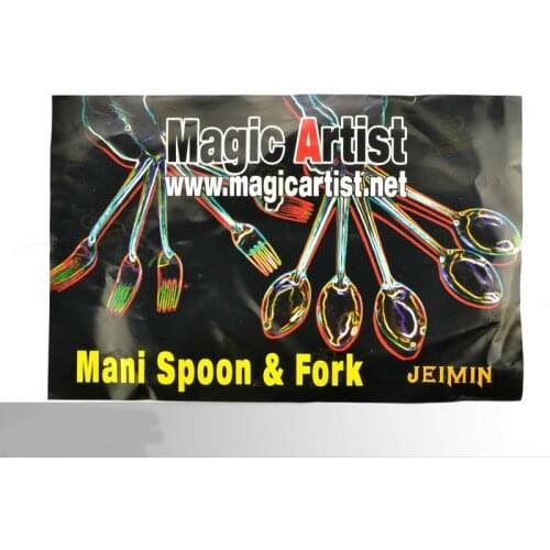 Mani Spoon and Fork (with Gimmick & DVD) Close Up Magic Sets Magic Props Magic Toys Free Shipping By CAPM,magic tricks,gimmick