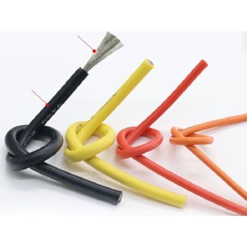 13AWG Soft Silicone Wires RC Cables High Temperature Tinned copper-2/5/10 Meters