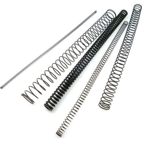 Black Manganese Steel Pressure Spring, 1PCS, Wire Dia 2.5mm Outer Dia 14-40mm Length 305mm