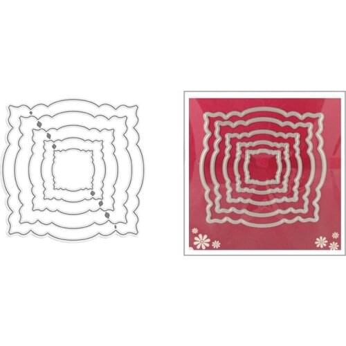 2021 New Nesting Window Frame Metal Cutting Dies for DIY Scrapbooking Decoration and Card Making Paper Craft Embossing No Stamps