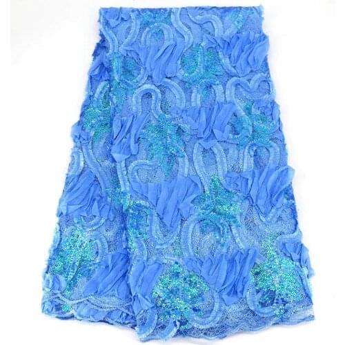 Top Quality Lace Fabric 2021 Latest French Embroidered Tulle Lace Africa Sequins Mesh Lace Fabric Sewing For Party Wedding Dress