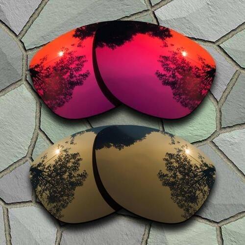 Violet Red&Bronze Copper Sunglasses Polarized Replacement Lenses for Oakley Frogskins
