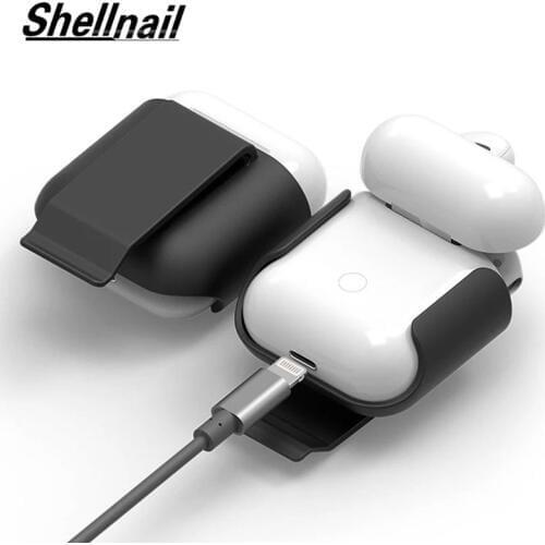 Shellnail Hanging On Waist Earphone For Apple AirPods Case Strap Earphones Storage Sleeve Wireless Earbuds Holder For Air Pods