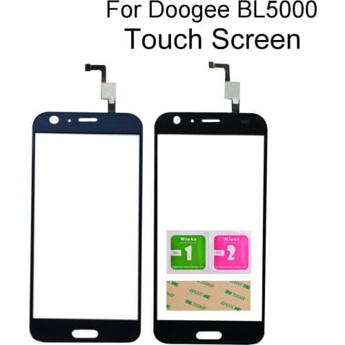 Mobile Touch Screen Glass For Doogee BL5000 Digitizer Glass Panel Touch Replacement Sensor Tools 3M Glue