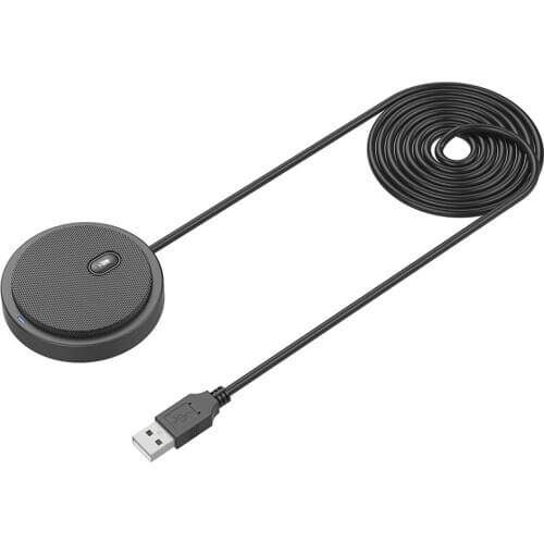 Usb Plug Tabletop Pure Sound Omnidirectional Condenser Boundary Conference Microphone For Recording Gaming