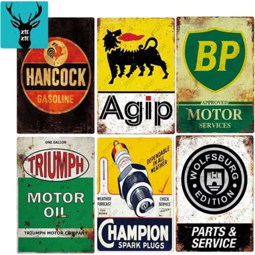[XIEXIE]Plaque Metal Vintage Tin Sign Metal Sign Decorative Plaque Retro Garage Decor Bar Pub Garage Man Cave Customizable Decor