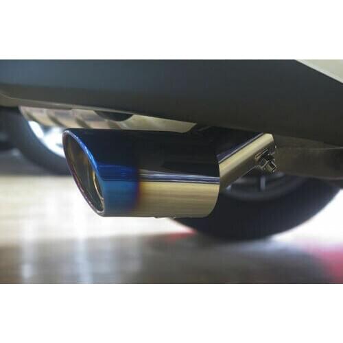 For Mazda 3 Axela Sedan 2014- 2017 Blue Rear Exhaust Muffler Pipe Tail Tips 2pcs Car modification Auto parts