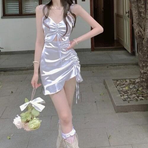 Macheda Summer Fashion Bodycon Dress Women Sexy Hollow Out Spaghettli Strap V Neck Lacing Purple Casual Slim Dress Lady 2021 New