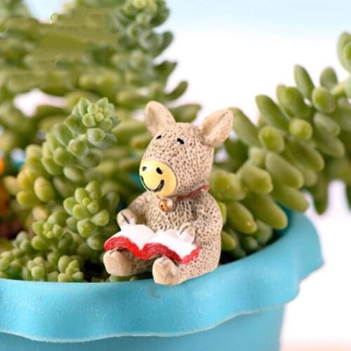 ZOCDOU 1 Piece Animal Zoo Shooting Background Student Lion Elephant Model Small DIY Statue Figurine Crafts Ornament Miniatures