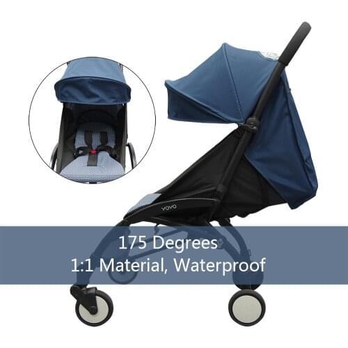 1:1 Baby Stroller Accessories for 175 Degrees Babyzen Yoyo Yoya Seat Liners Sun Shade Cover Baby Throne Pram Hood Cushion Pad