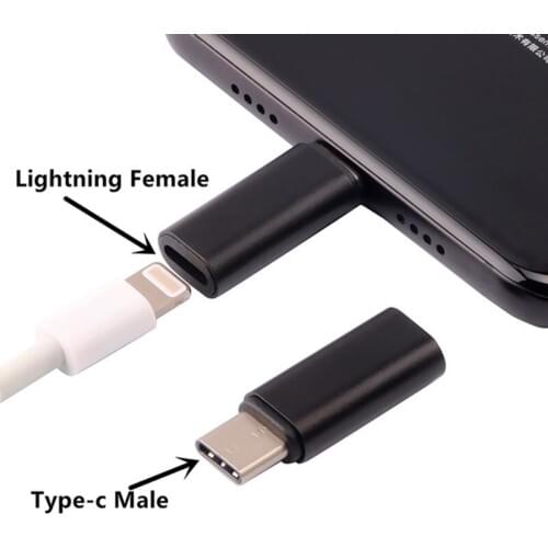 Type c Adapter 8 Pin Female to Type-c Male Adapter USB C Cable Converter Charging Connector for Xiaomi mi6 mi5 Huawei P9