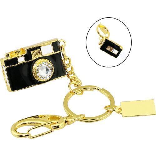 Diamond Camera Usb Flash Drive Pen Drive 4GB 8GB 16GB 32GB USB Memory Stick Storage Pendrive Keychain Pen Drive Stick Disk