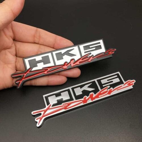 Car Styling Metal 3D Hks power Stereo Modified Logo Body Badge Car Sticker Auto Car Trunk Styling Emblem Accessories