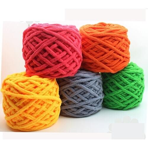 1pcs Colorful Hand-Knitted Yarn For Dye Scarf Hand knitting Soft Milk Cotton Yarn Thick Wool Yarn Giant Wool Blanket