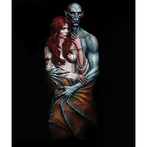 Resin Figure 1/9 ancient fantasy warrior bust Model Unassambled Unpainted Figure Building Kit