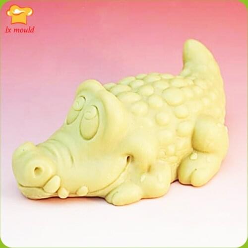 LXYY MOULD Reptile Silicone Resin Plaster Soap Mold Crocodile