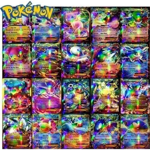 Pokemon Cards Pokecard Shining Cards 60/100/200pcs GX No Repeat Game Collection Cards