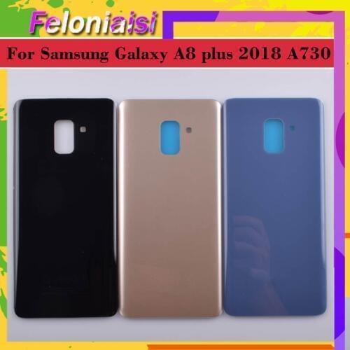 For Samsung Galaxy A8+ A8 plus 2018 A730 A730F A730DS Housing Battery Door Rear Back Glass Cover Case Chassis Shell