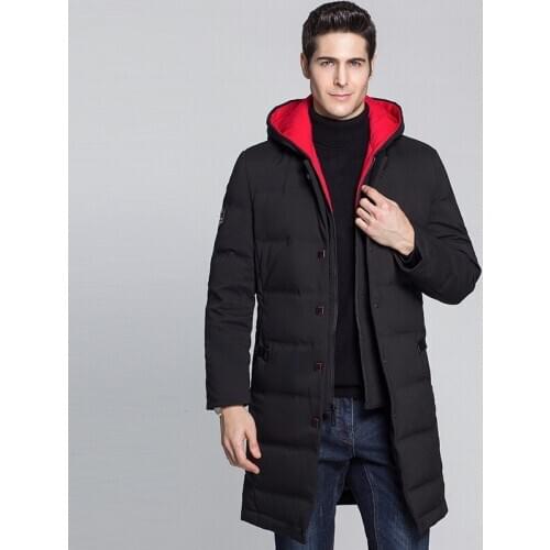 Winter Hooded Duck Jacket Men Long Warm Down Coat Mens Jackets 2020 New Parka Overcoat Casaco Masculino KJ570