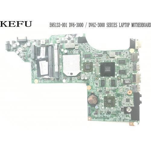 KEFU STOCK,BRAND NEW 595133-001 da0lx8mb6d1 Laptop motherboard for HP PAVILION DV6-3000 / DV6Z-3000 MAINBOARD +gift cpu