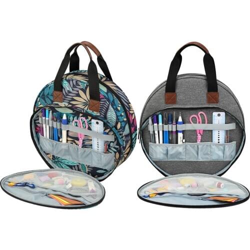 Multi-functional Knitting Bag Embroidery Crochet Tools 600D Oxford Cloth Sewing Needles Organizer Sewing Accessories Storage Bag