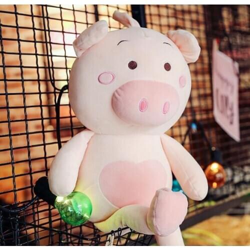 Soft cotton plush toy cute pig plush toy cartoon pig large 60cm soft doll pillow toy Christmas gift b1219