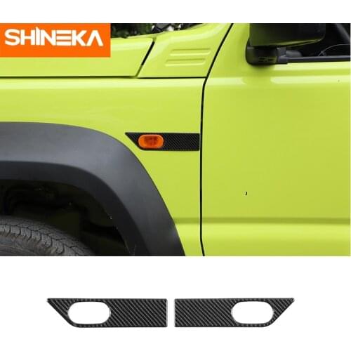 Car Stickers For Suzuki Jimny Carbon Fiber Car Side Signal Turn Lamp Fender Refit Decoration Stickers For Suzuki Jimny 2019