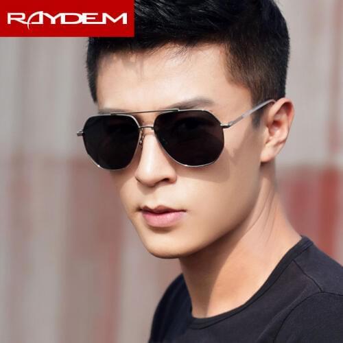 RAYDEM Men Vintage HD Polarized Sunglasses Classic Brand Sun glasses Coating Lens Driving Shades For Men/Women