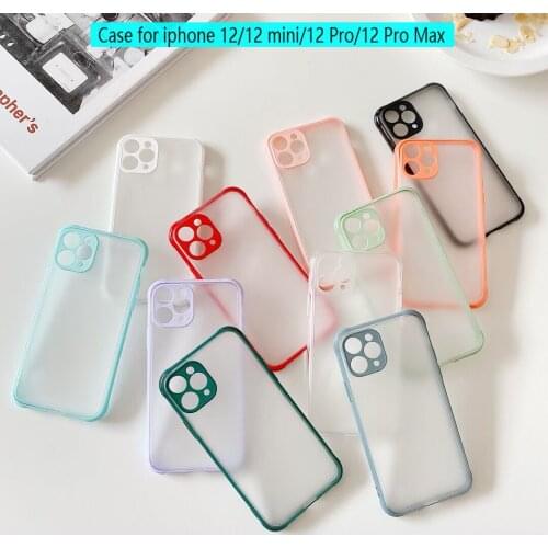 Clear Case For iPhone 12 Pro 12 mini Soft TPU Dropproof Shockproof Phone Protection Cover For iPhone 12Pro Max Transparent Case