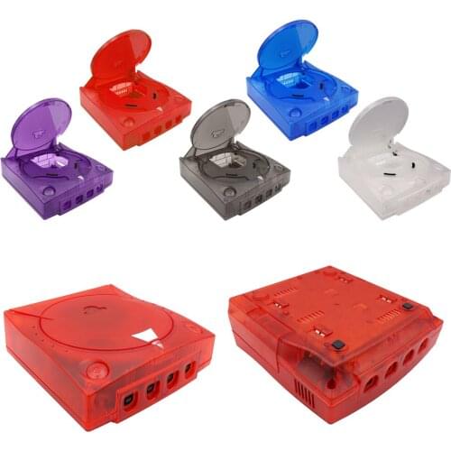 Replacement Plastic Shell Translucent Case for SEGA Dreamcast DC Retro Video Game Console Transparent Boxes