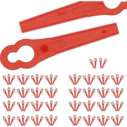 100Pcs/Pack 83mm Plastic Cutter Cutting Accessories for Strimmers Lawn Mower Grass Trimmer Gardening Tool Replacement