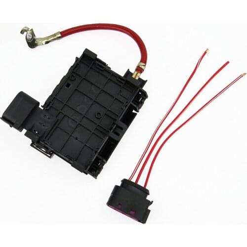 SCJYRXS NEW Battery Fuse Box + Connector Cable Plug For Beetle Bora Golf MK4 Octavia Seat Leon Toledo 1J0937617D 1J0937773
