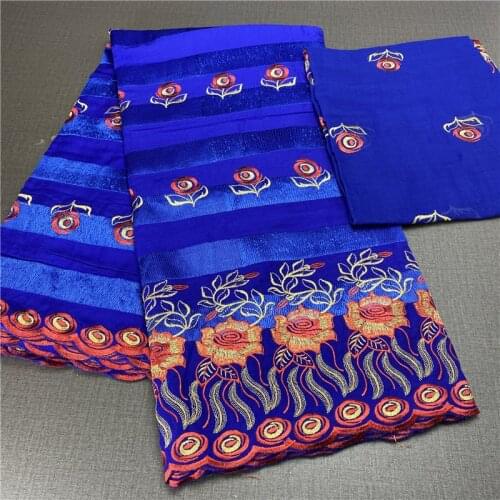 5 yard Swiss lace fabric latest heavy beaded embroidery African 100% cotton fabrics Swiss voile lace popular Dubai style 1L06262