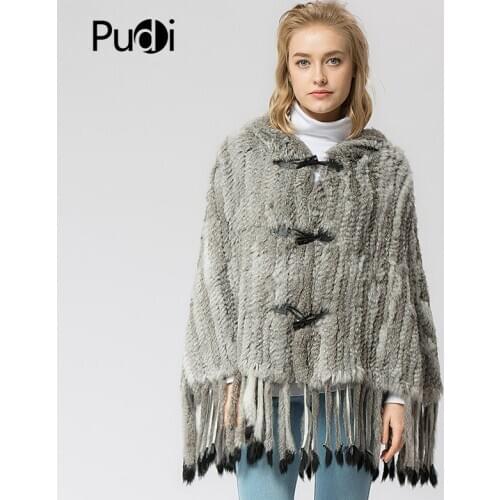 SRR001 Real Knitted rabbit Fur Shawl poncho stole shrug cape robe tippet wrap Russian womens winter warm coat/outwear
