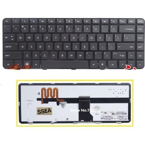 SSEA New US Keyboard backlight for HP Pavilion dm4 dm4-1000 DM4-1100 DM4-1150CA DM4T-1000 DM4-2015DX DV5-2000 DV5T-2000 NO frame